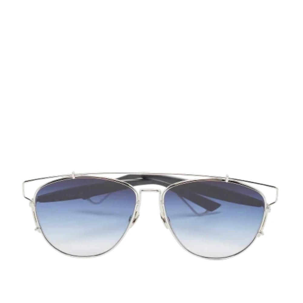Dior Vintage Pre-owned Acetate sunglasses Blue Dames