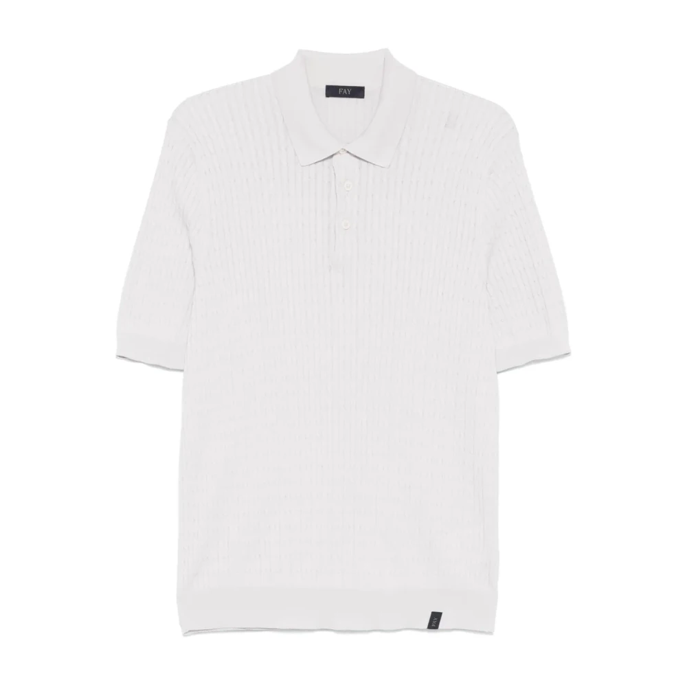 Fay Stijlvolle Maglia Shirt White Heren