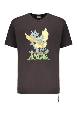Räfflad bomullst-shirt