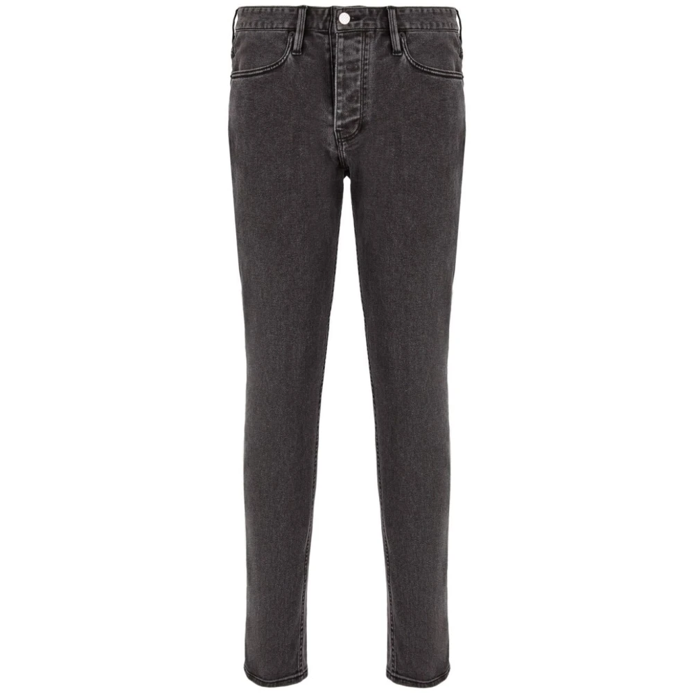 Emporio Armani Klassieke katoenen jeans Black Heren