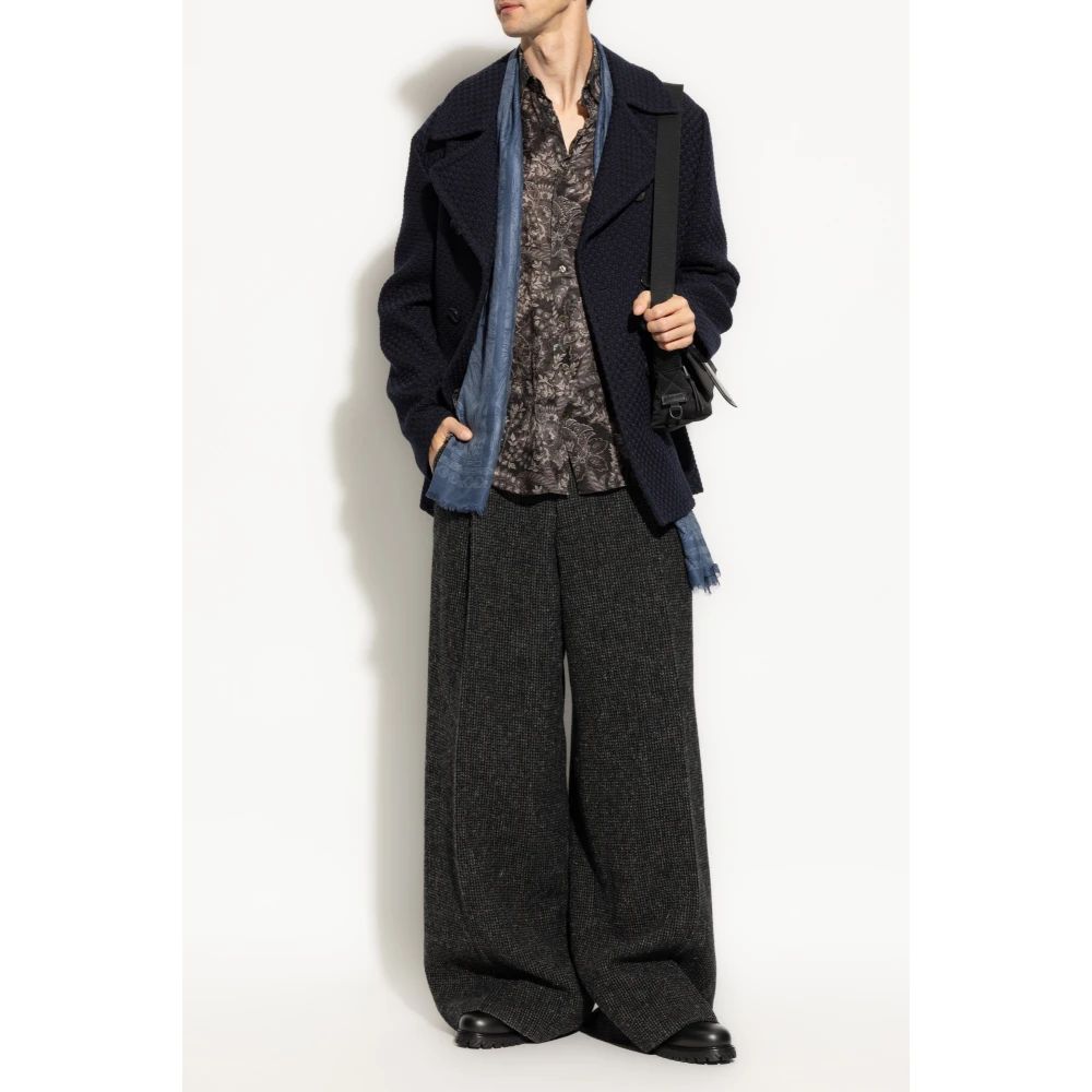 ETRO Shirt met decoratieve print Black Heren