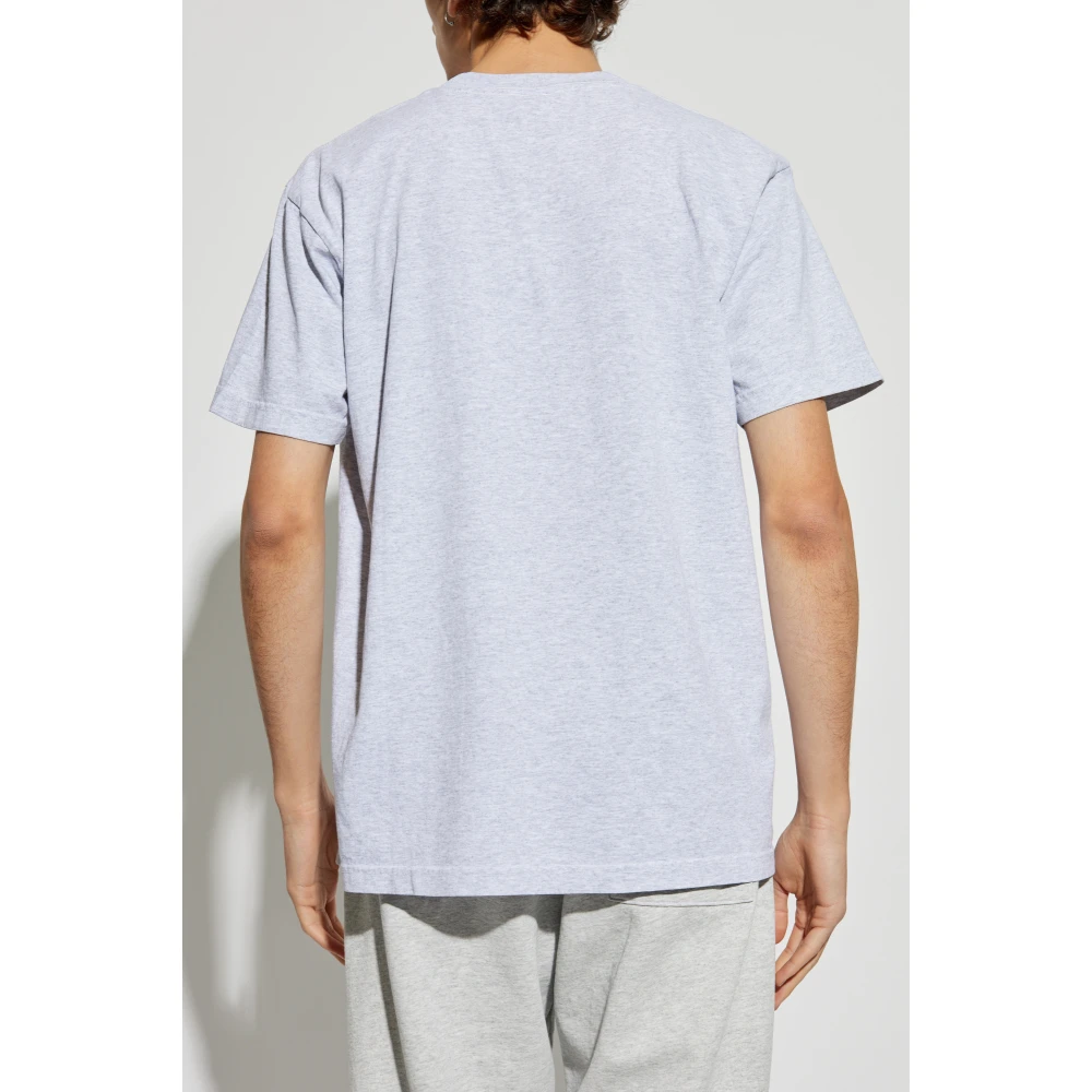 Sporty & Rich T-shirt uit de NY Health Club collectie Gray Unisex