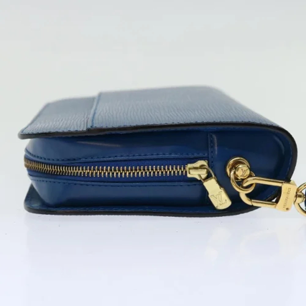 Louis Vuitton Vintage Pre-owned Leather clutches Blue Dames