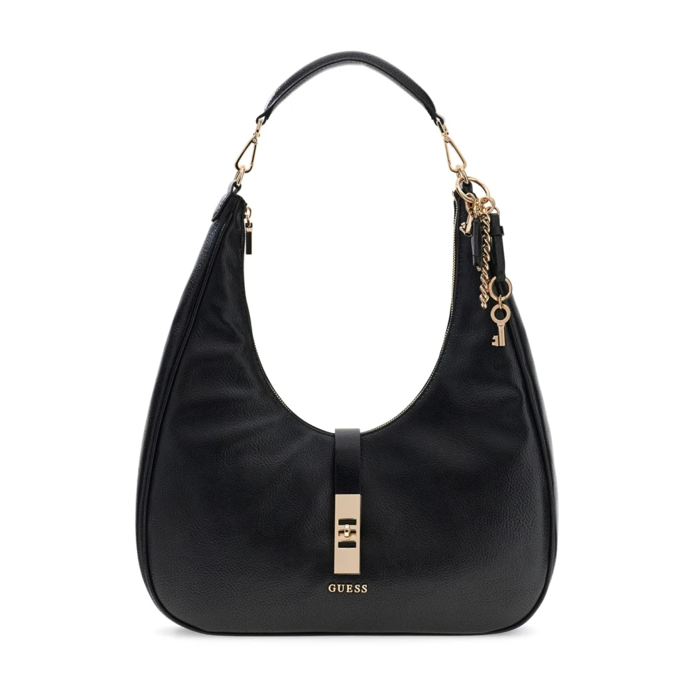 Guess Black Brooke Hobo Bag - Female - Shoulder Bags - One Size - Bags