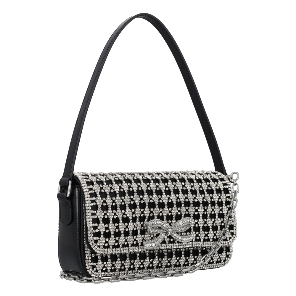 Self Portrait Kristal Baguette Zwarte Handtas Black Dames