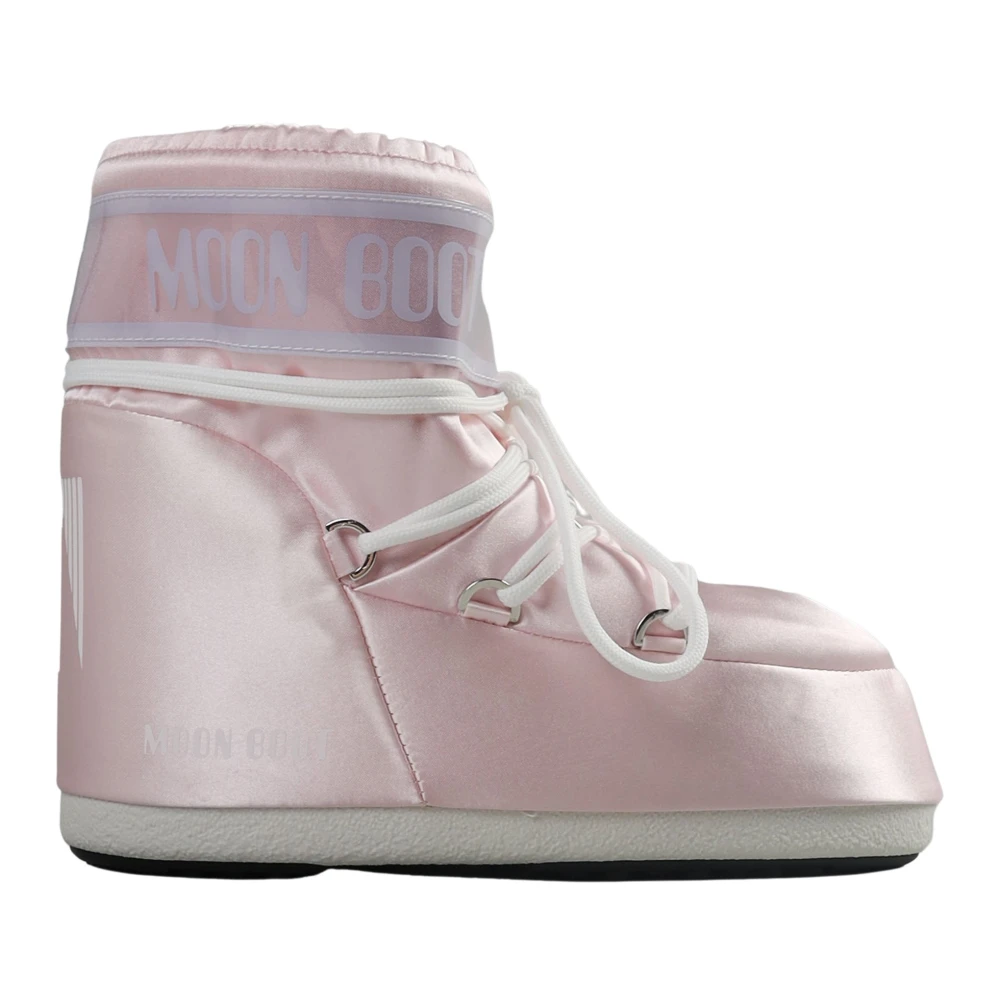 Moon Boot Women's Pink Winter Boots, 3 Uk, Icon Low Pearly