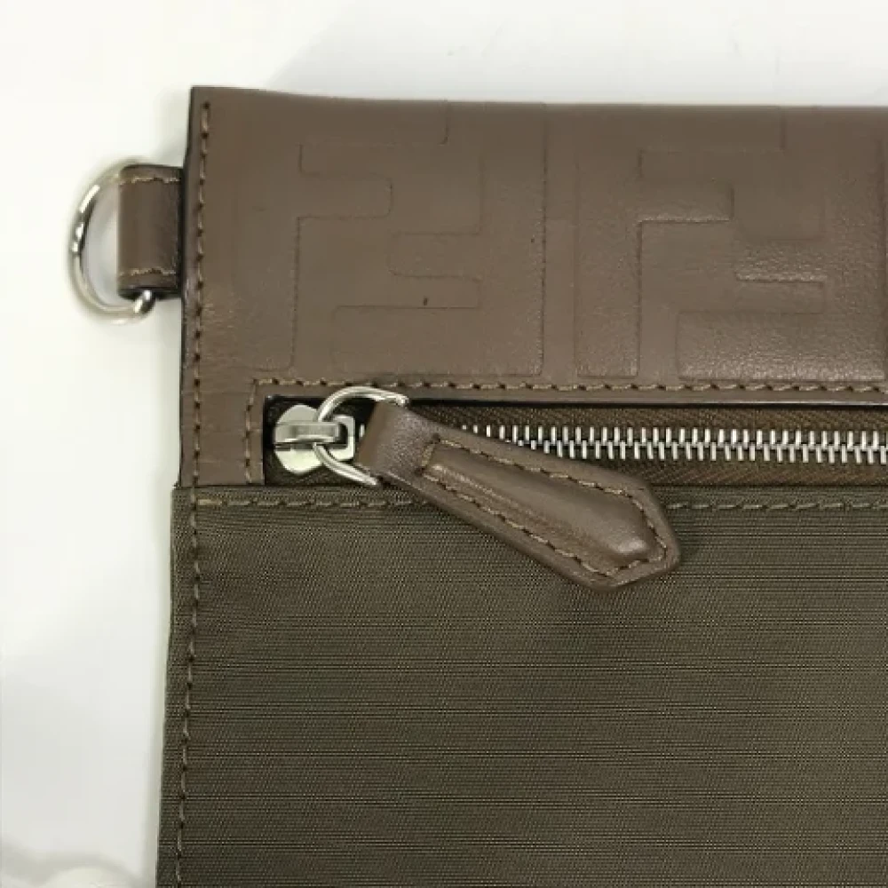 Fendi Vintage Pre-owned Canvas fendi-bags Gray Dames