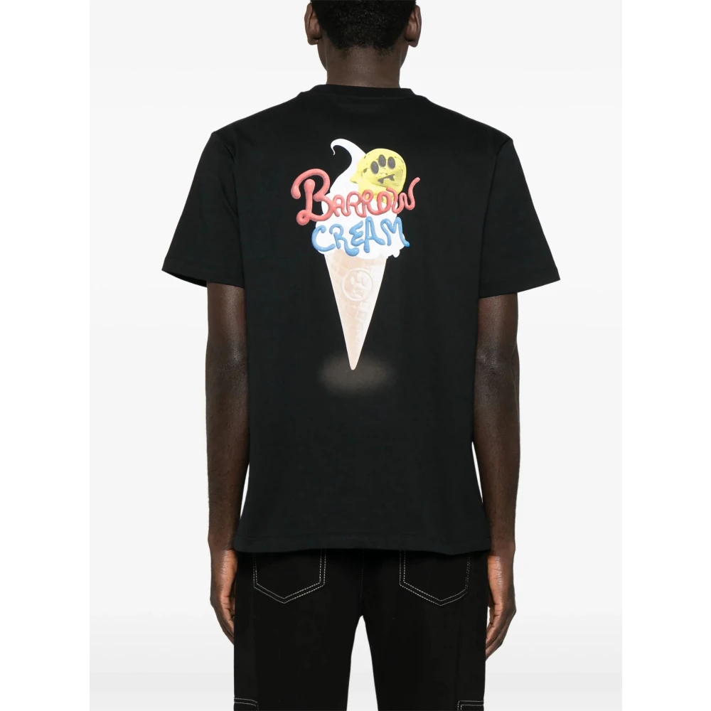 Barrow Zwart Basic Tee Shirt Black Heren