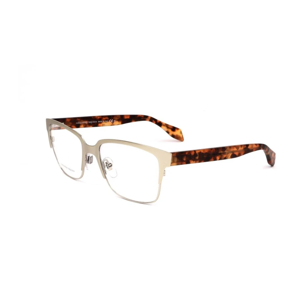 Alexander mcqueen Bicolor Metalen Frame Horloge met Havana Armband Multicolor Dames