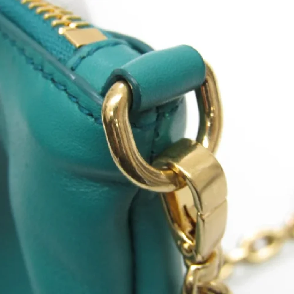 Miu Pre-owned Leather shoulder-bags Green Dames