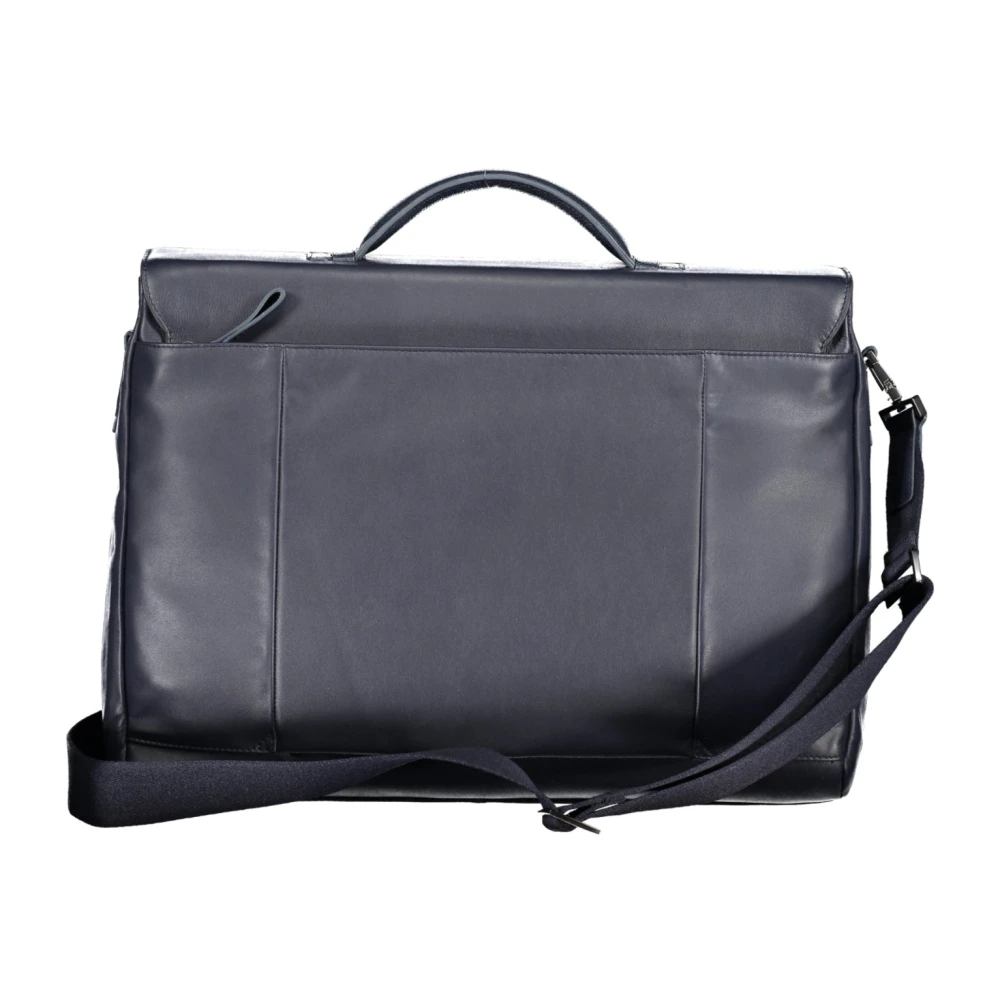 Piquadro Blauwe Heren Aktetas met Laptoptas Blue Heren