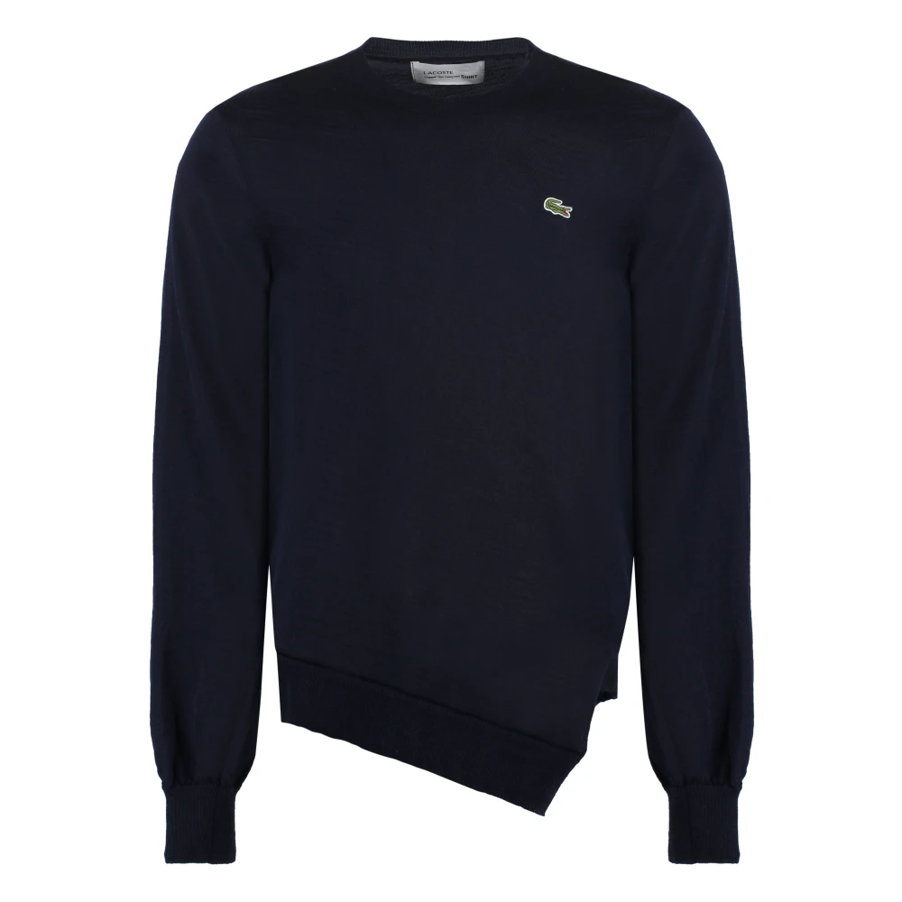 Comme des Garçons Lacoste X CdG Wollen Trui Blue Heren
