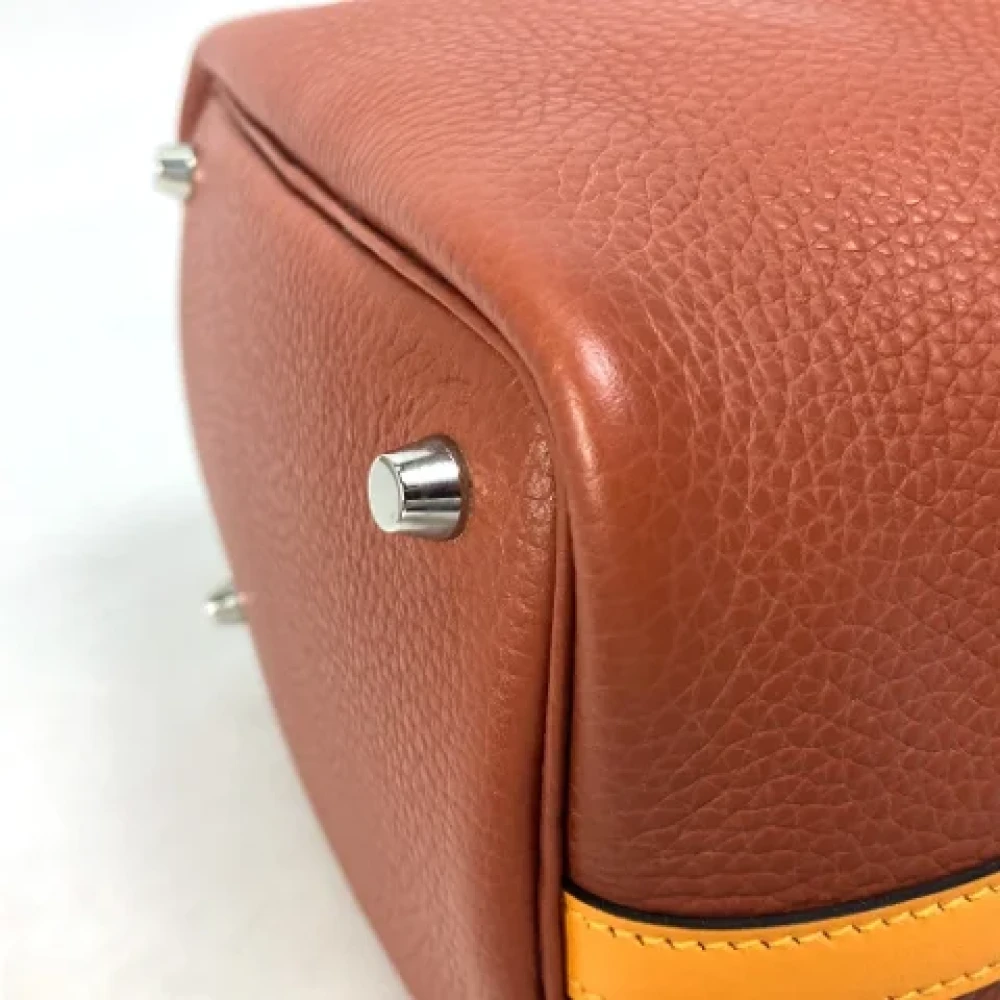 Hermès Vintage Pre-owned Leather handbags Brown Dames