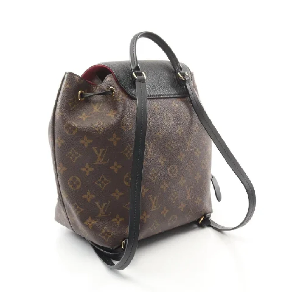 Louis Vuitton Vintage Pre-owned Canvas backpacks Brown Dames