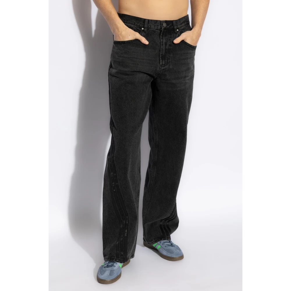 adidas Originals Wijde pijpen jeans Black Heren