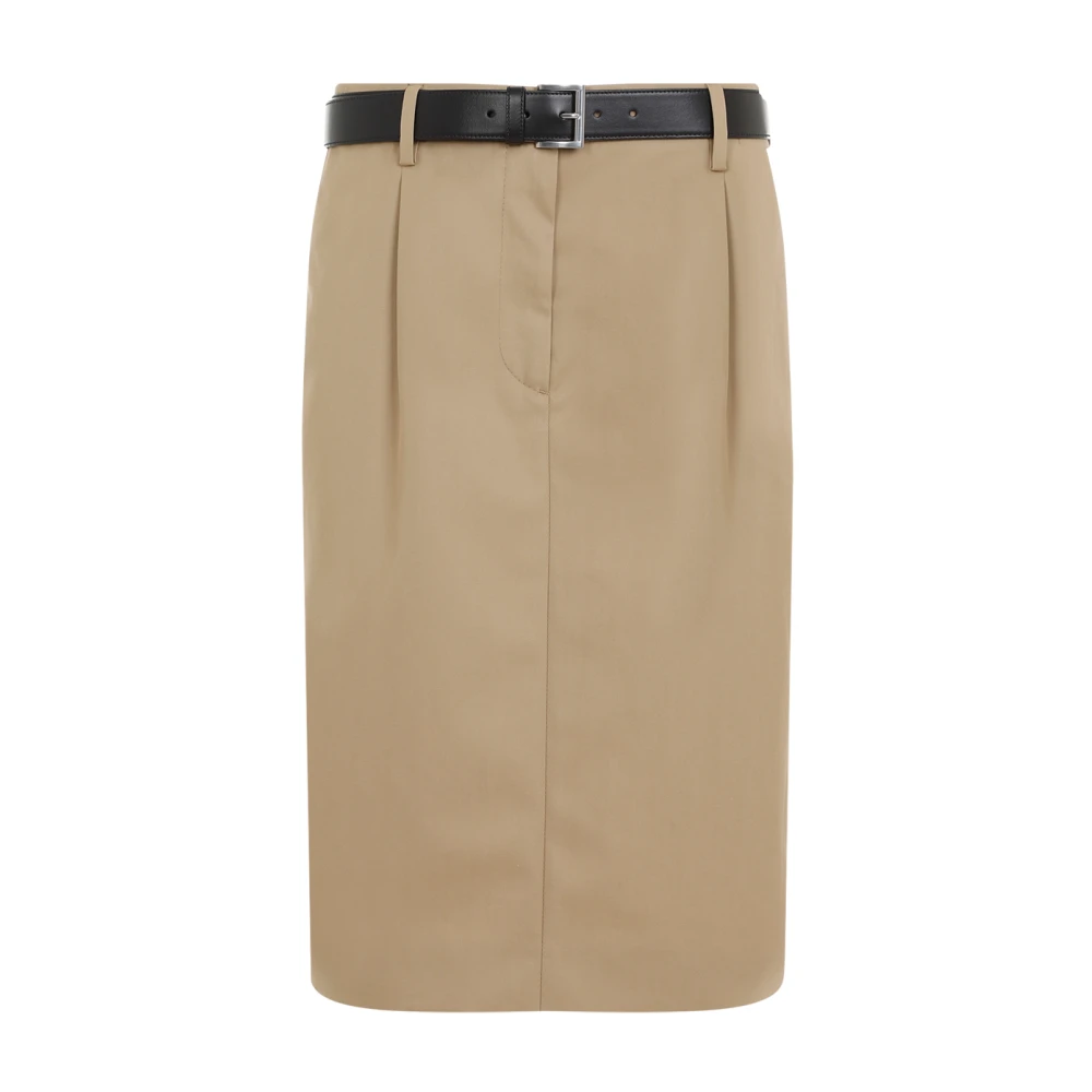 Prada Elegante Nude & Neutrals Rok Beige Dames