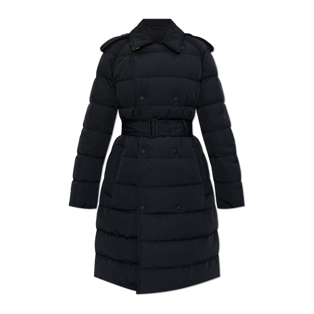 Burberry Donsjack met tailleband Black Dames