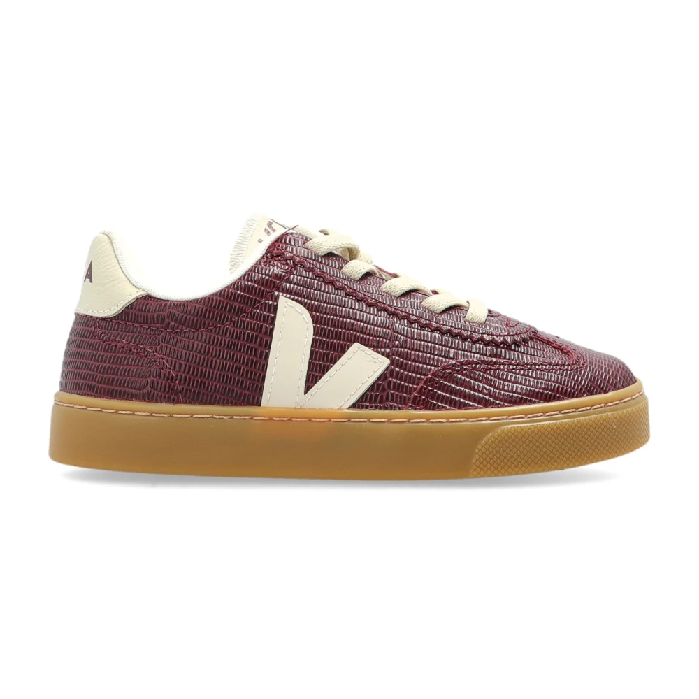 Veja Unisex Kids Red Small Volley Leather - Kids Sneakers - 24 Eu - Kids
