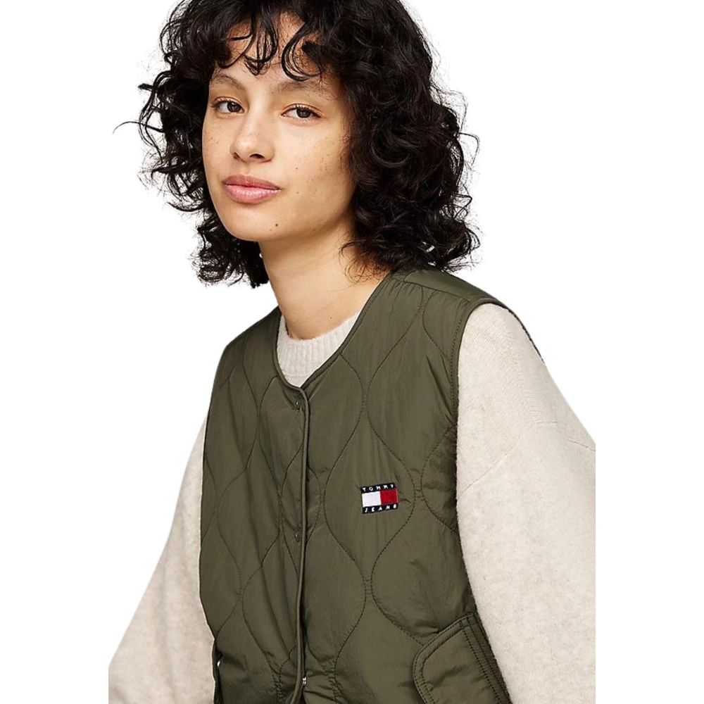 Tommy Hilfiger Groene Jassen voor Mannen Green Dames