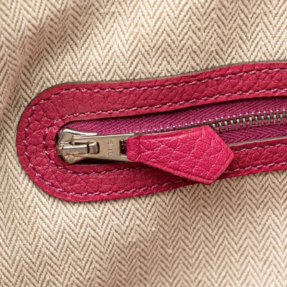 Hermès Vintage Pre-owned Leather handbags Purple Dames