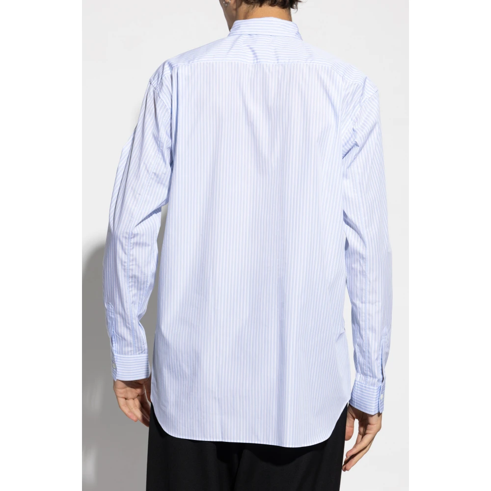 Comme des Garçons Shirt met streepmotief Blue Heren