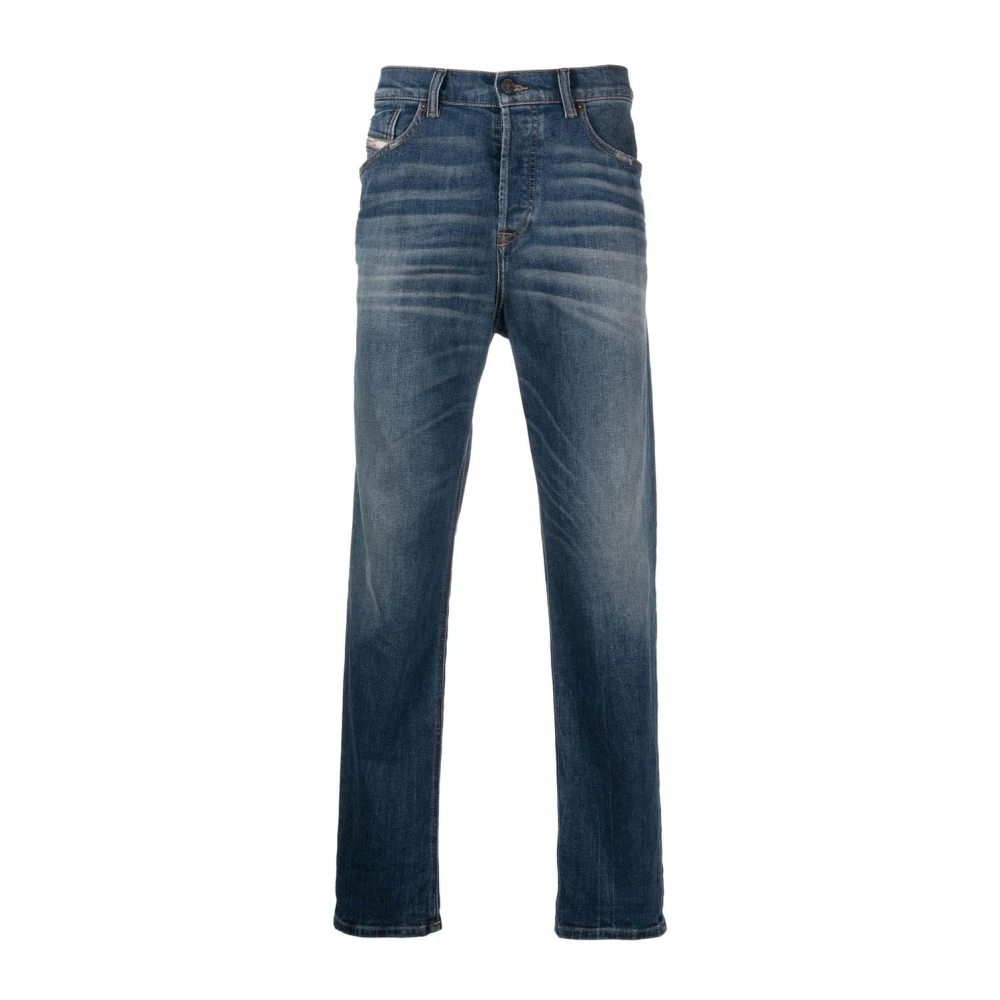 Diesel Blå Straight Jeans För Män
