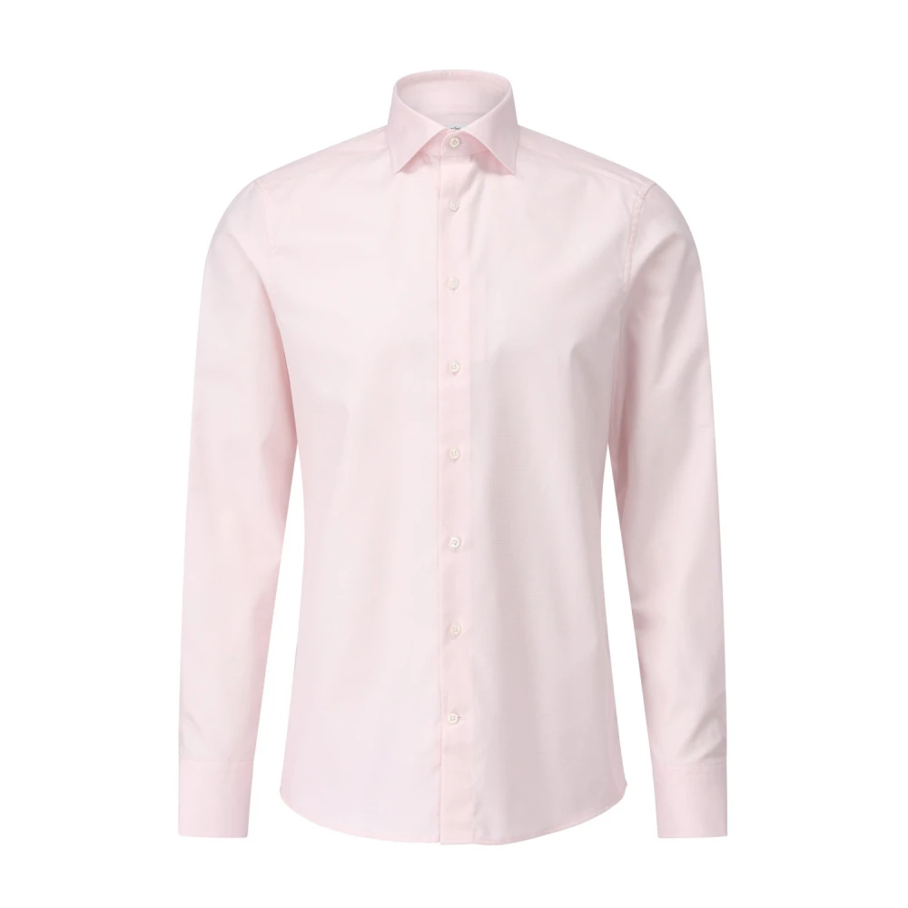 Stenströms Casual Gestreept Overhemd Pink Heren
