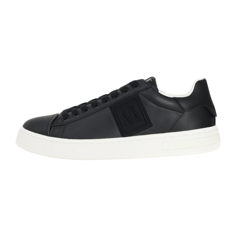 Armani Exchange Mannelijk Zwart E Sneakers Urban Klassieke Stijl