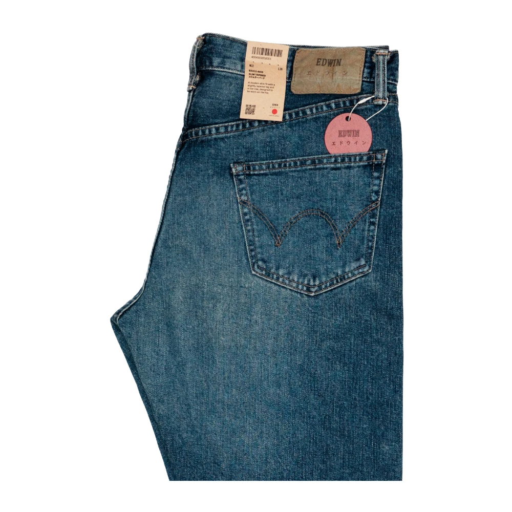 Edwin Japanse Slim Tapered Katoenen Jeans Blue Heren