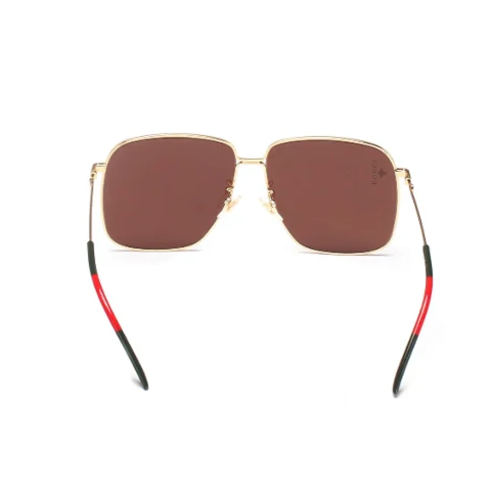 Gucci Vintage Pre-owned Metal sunglasses Brown Dames