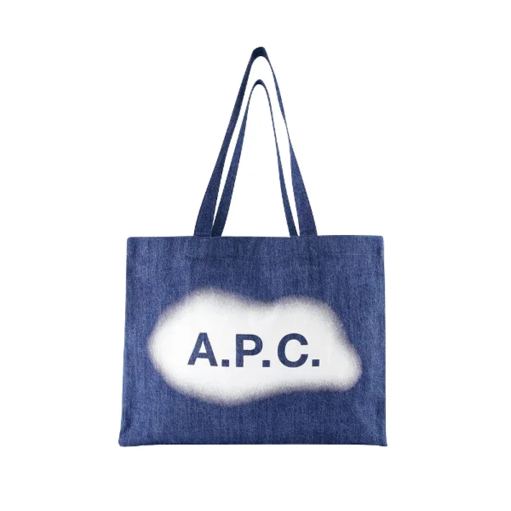 A.p.c. Cotton shoulder-bags Blue Dames