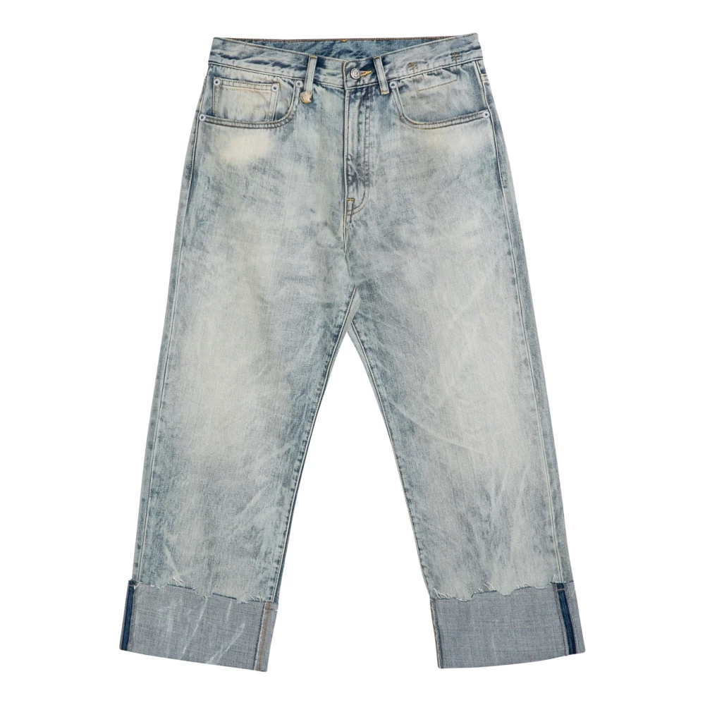 R13 Cropped Jeans voor Stijlvolle Look Blue Dames