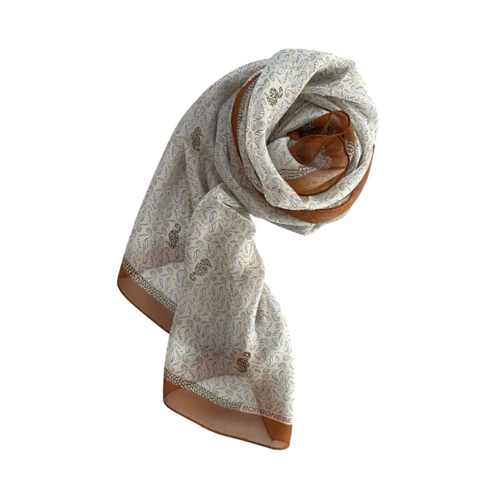 Borbonese Vrouw Multicolor Accessoires Dames, Veelkleurig, One Size, Silk Scarf
