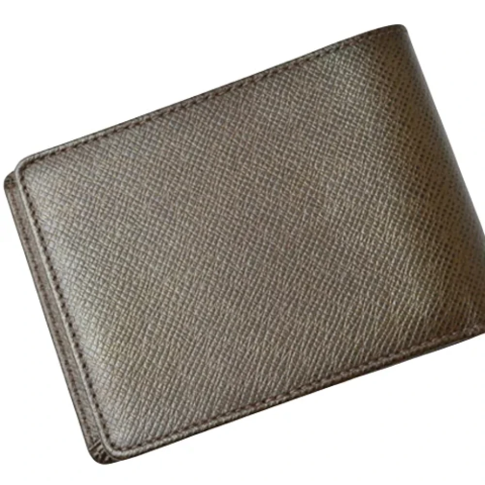 Louis Vuitton Vintage Pre-owned Leather wallets Brown Heren
