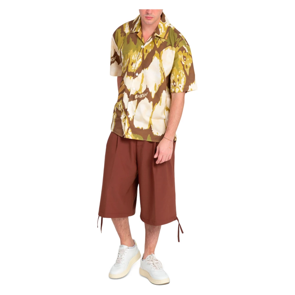 Bonsai Oversize Jungle Bowling Shirt Collectie Kleur Multicolor Heren