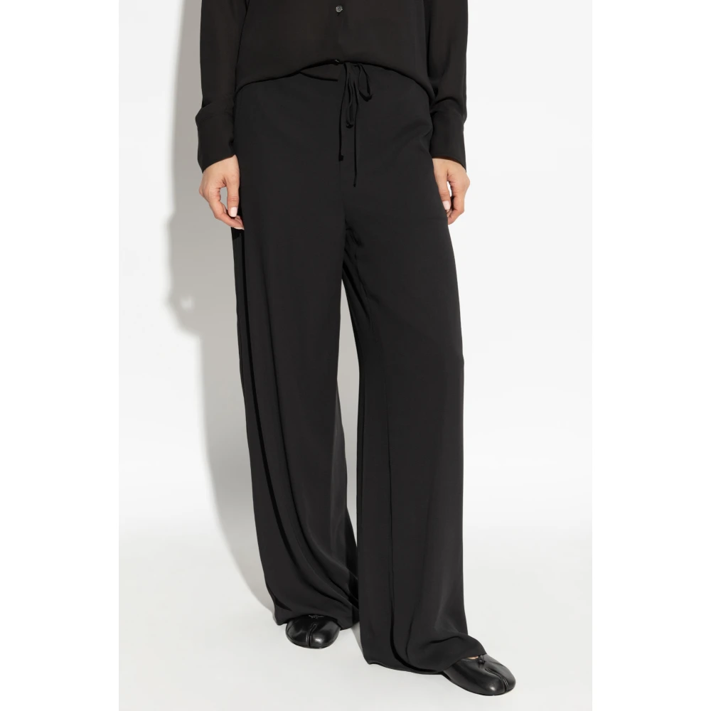 Theory Loszittende broek Black Dames