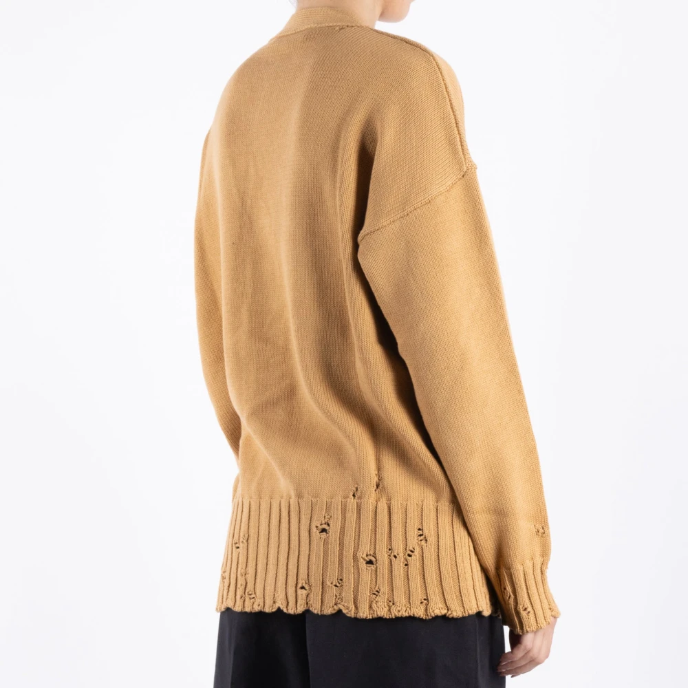 Marni Gebreide Vest in Kameelkleur Brown Dames