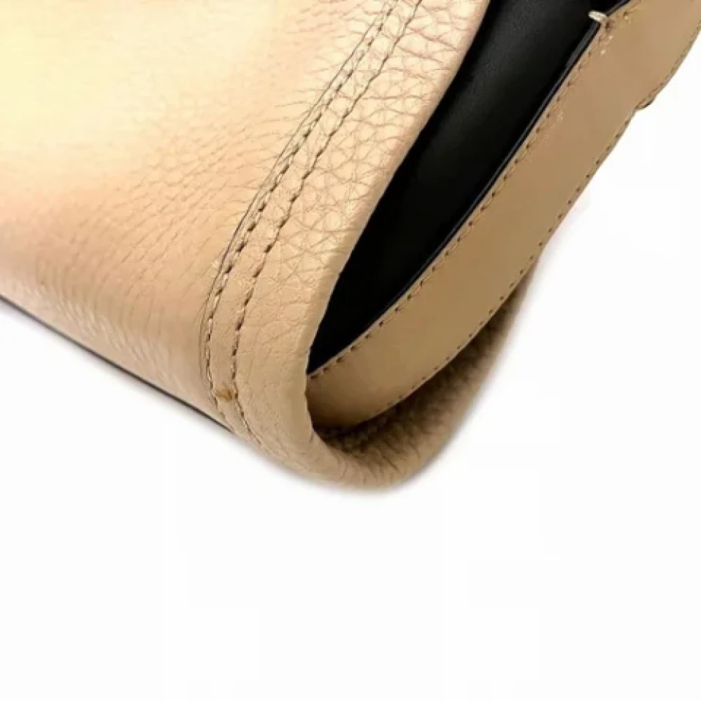 Coach Pre-owned Leather shoulder-bags Beige Dames