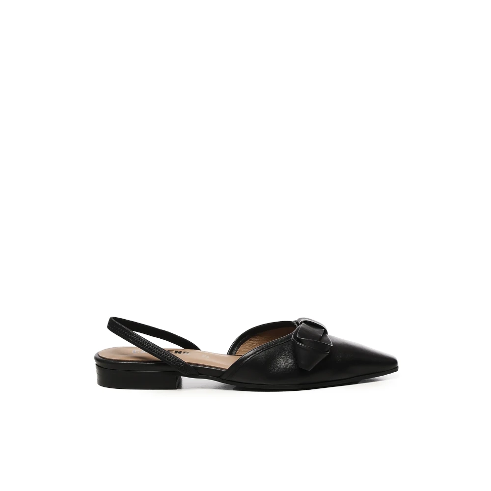 Carmens Zwarte platte schoenen voor vrouwen
