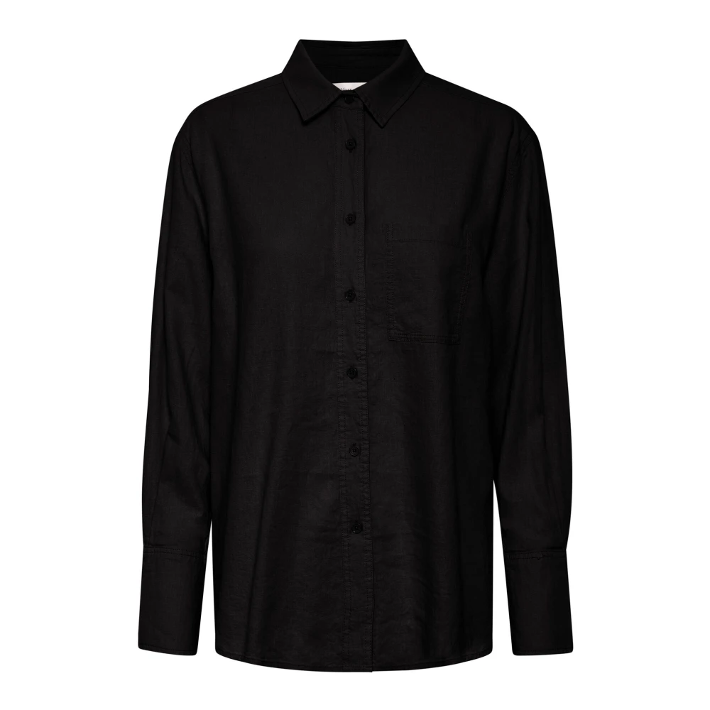 InWear Zwarte Stijlvolle Overhemdblouse Black Dames