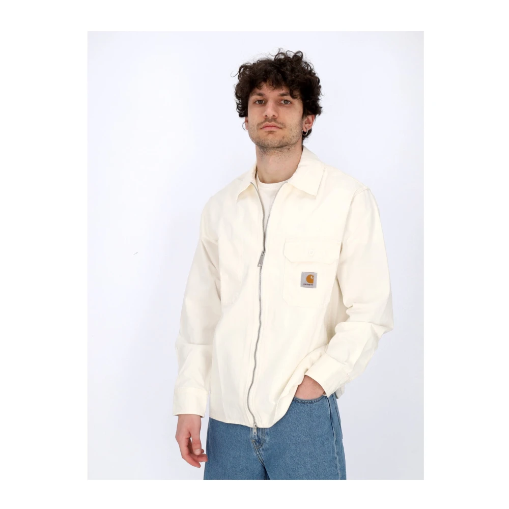 Carhartt WIP Off White Rainer Overhemd Jas Beige Heren