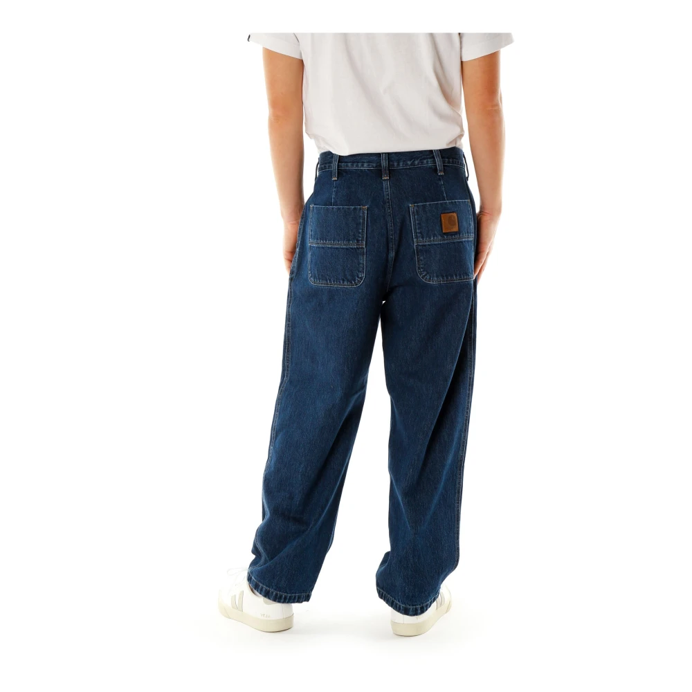 Carhartt WIP Losvallende Tapered Fit Denim Jeans Blue Heren