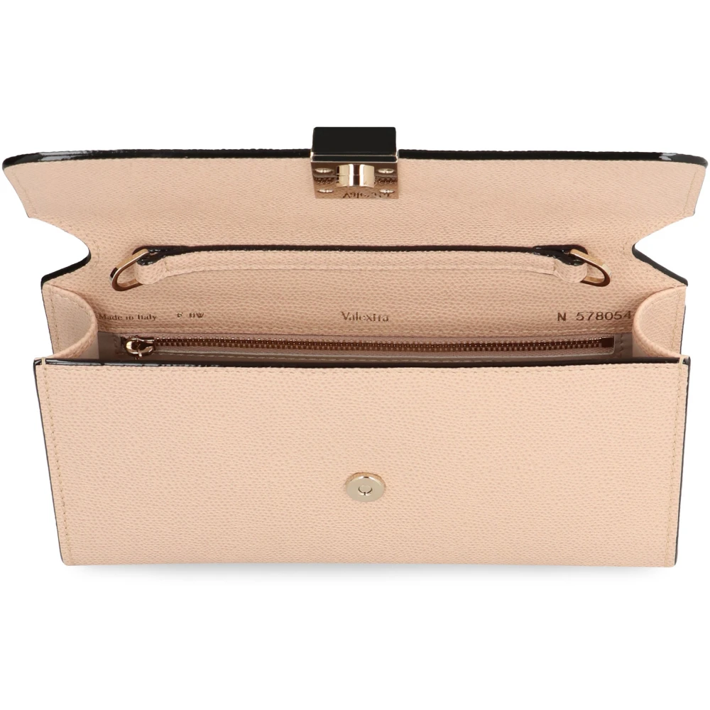Valextra Leren Clutch met Kettingband Pink Dames