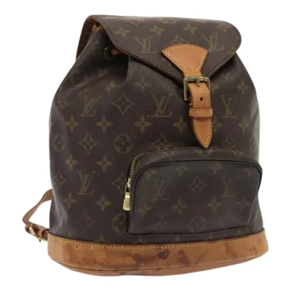 Louis Vuitton Vintage Pre-owned Canvas backpacks Brown Dames