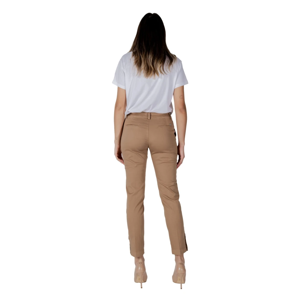 Liu Jo Katoenen Sigarettenbroek Dames Collectie Beige Dames