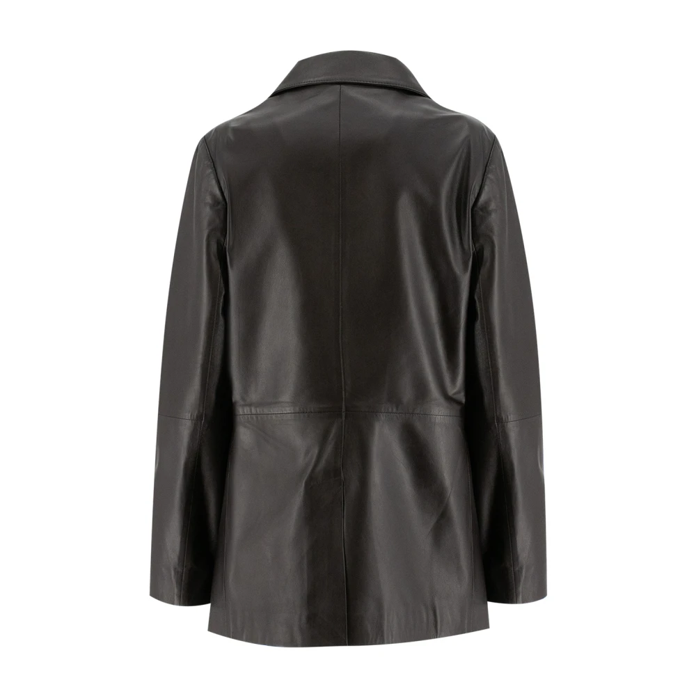 Antonelli Firenze Stijlvol leren jasje Brown Dames
