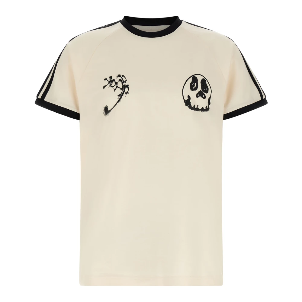 Y-3 , T-Shirts, Male, White, L, Gfx Cali Ss Tee