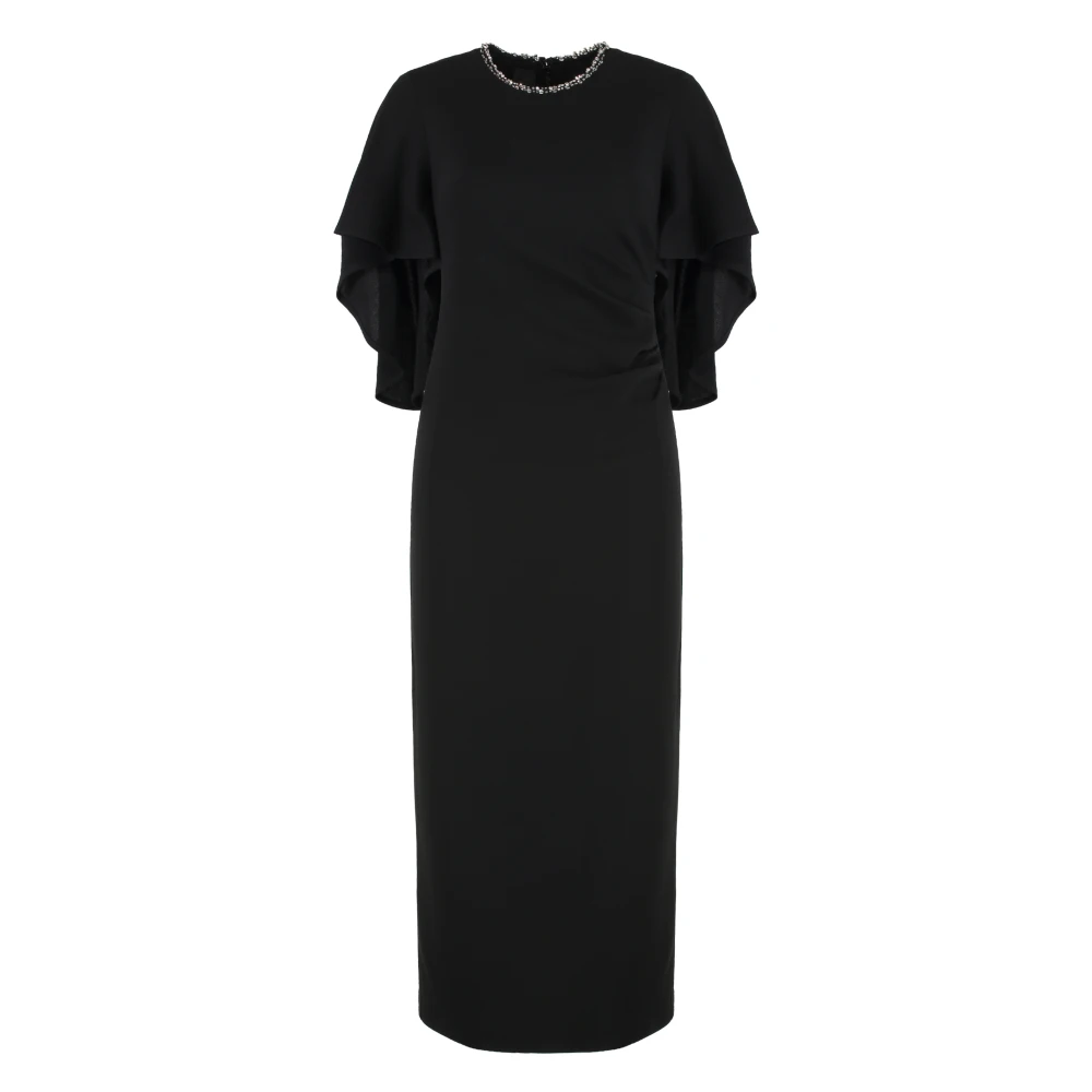 Pinko Women's Black Midi Dresses, Xl, Long Tubino Dress