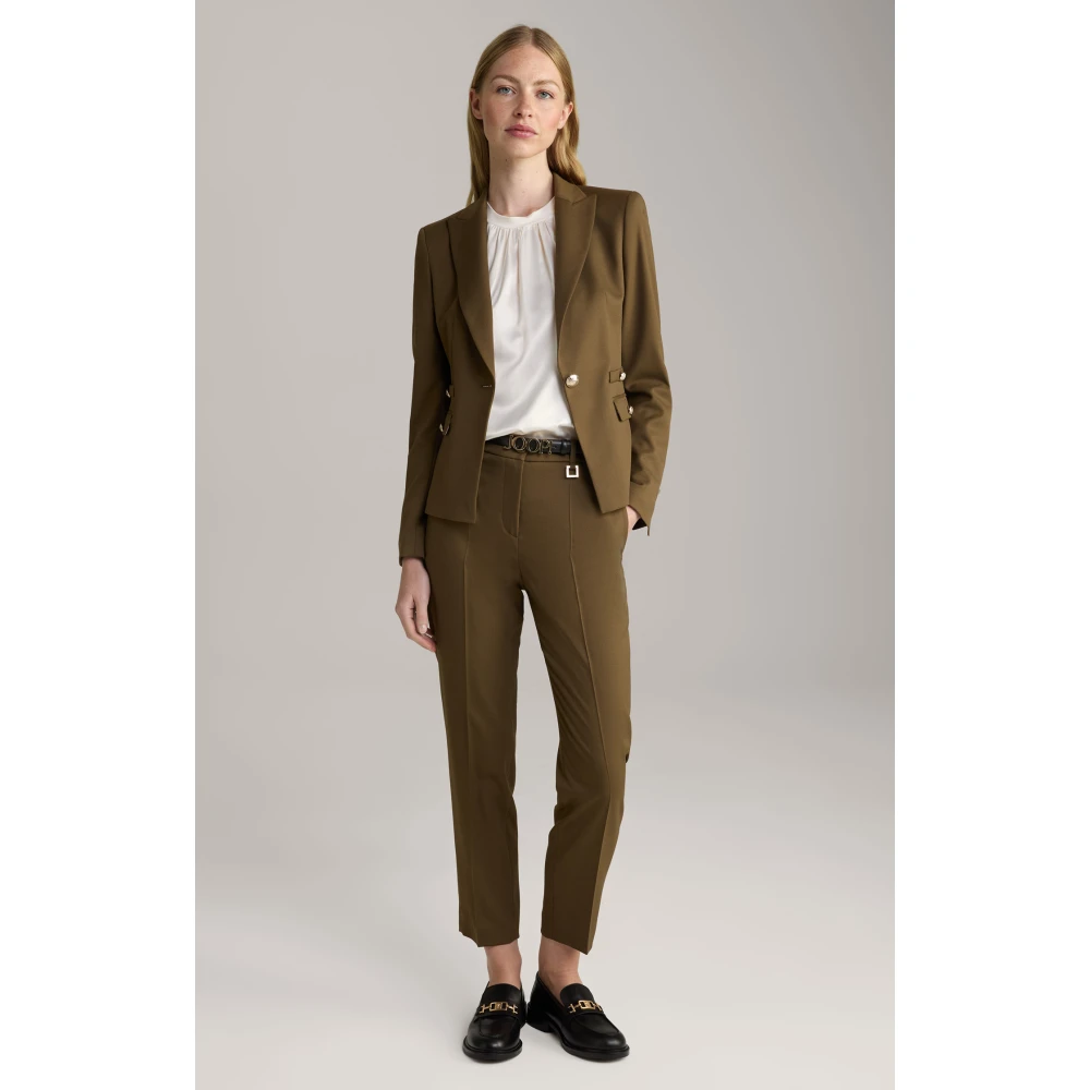 Joop! Krokodil Detail Satijn Jersey Top Beige Dames