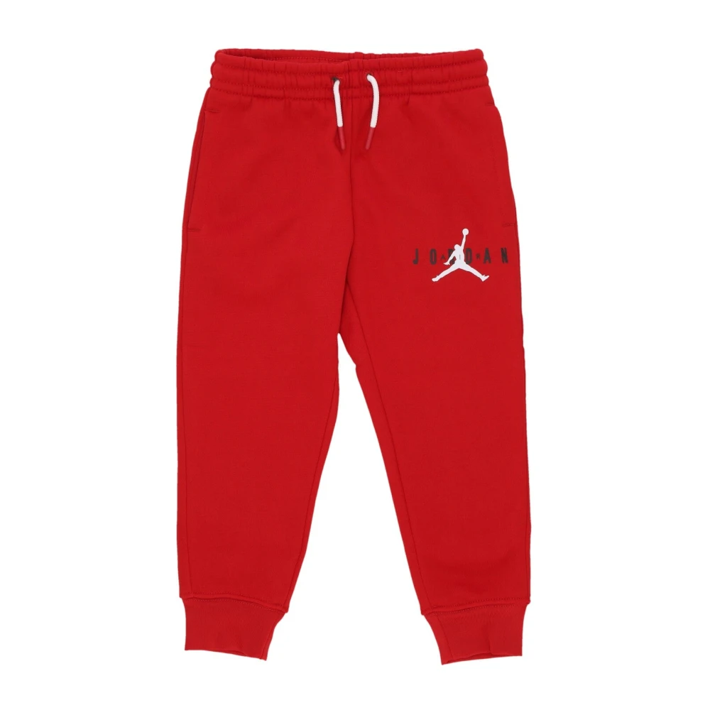 Jordan Röda barn fleece tracksuit byxor Red, Pojke